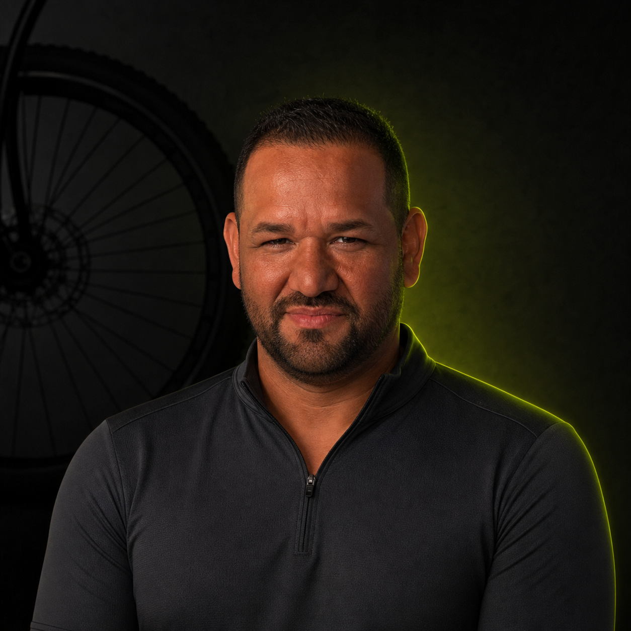 Retrato de Gerardo, co-dueño de The Bike Shop Aguada