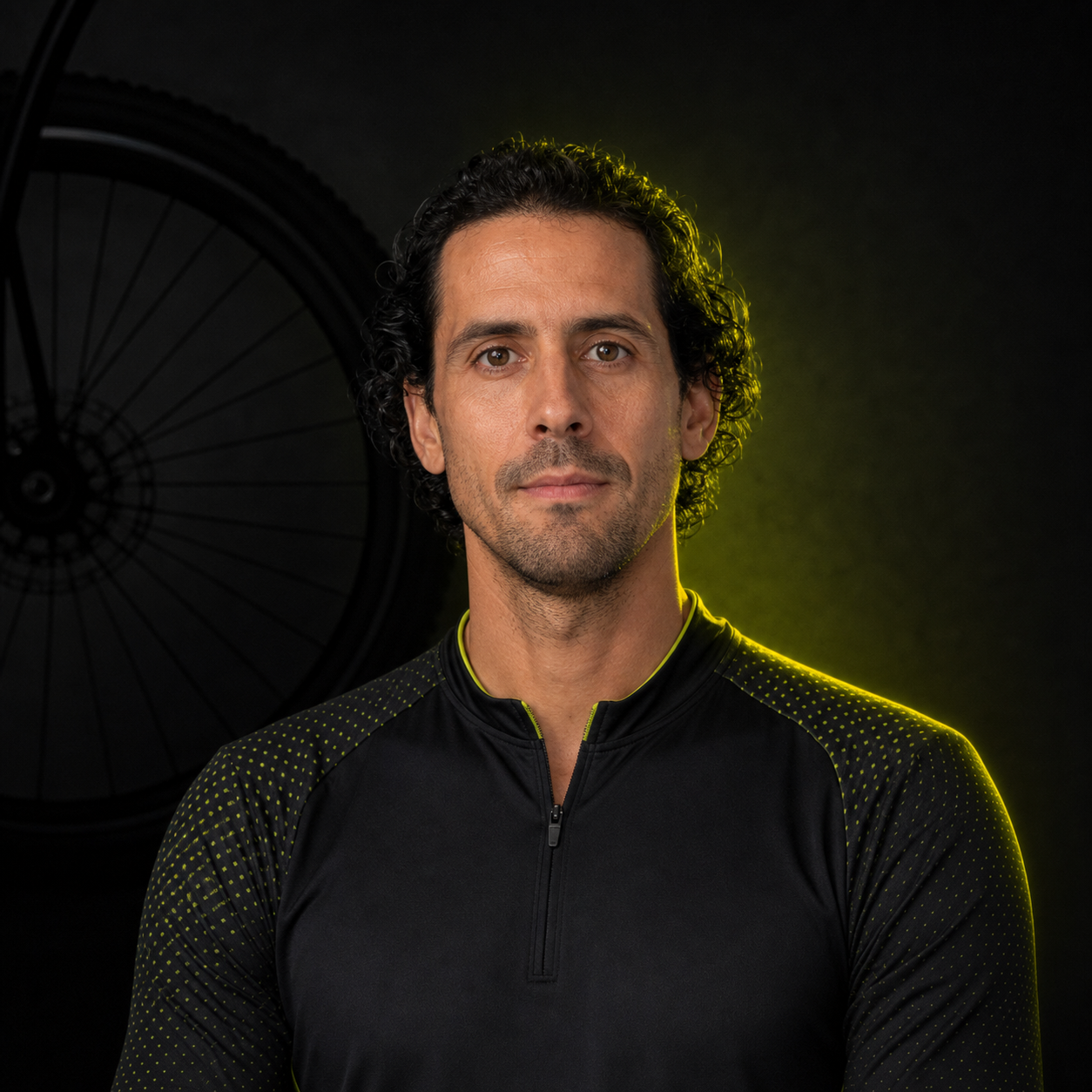 Retrato de Javier, mecánico de The Bike Shop Aguada